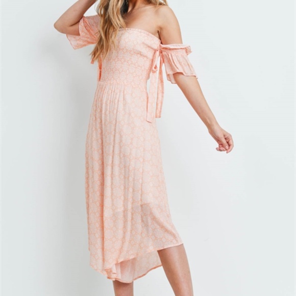 PEACH WHITE ROMPER - Picture 6 of 14